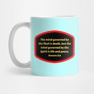 Bible Verse Romans 8:6 Mug